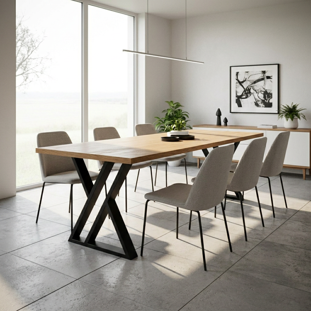 Aslant Dining Table Legs