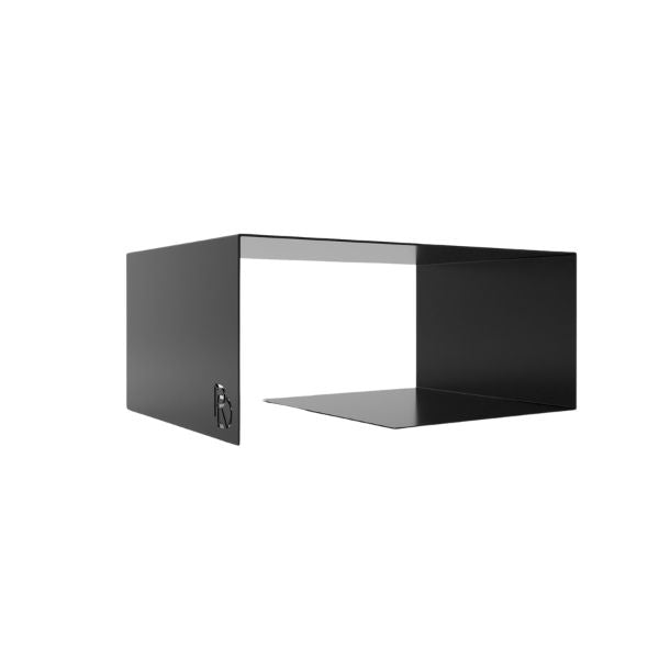 Cascade Coffee Table — Black metal coffee table on a white background.