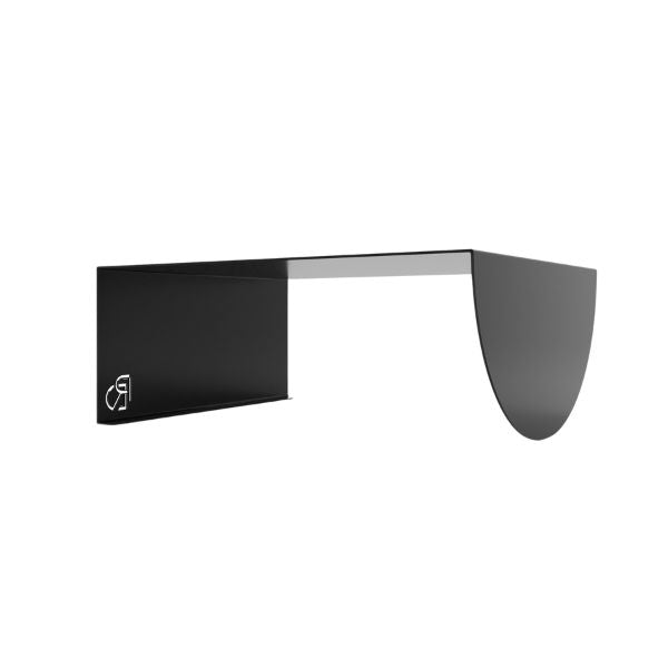 Eclipse Coffee Table — Black coffee table with a logo on a white background.