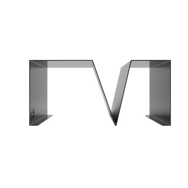 Mirage Coffee Table — Two black metal coffee table on a white background.
