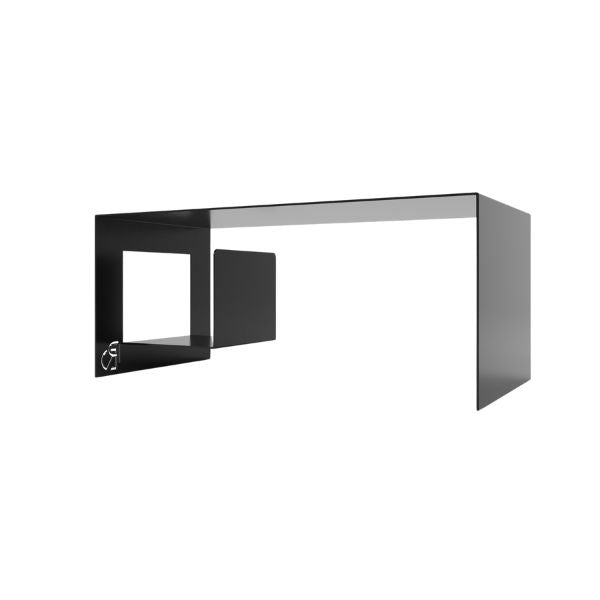 Onyx Coffee Table — Black coffee table on a white background.