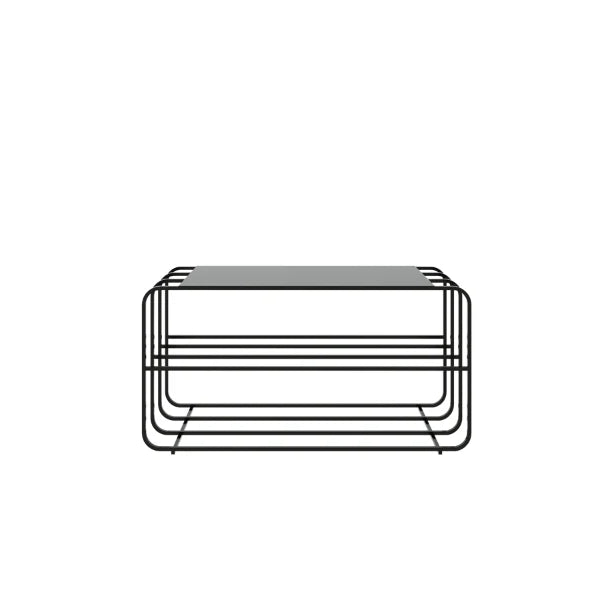 Cali Shoe Rack Stand with balanced proportions and black finish, isolated on a white background.

