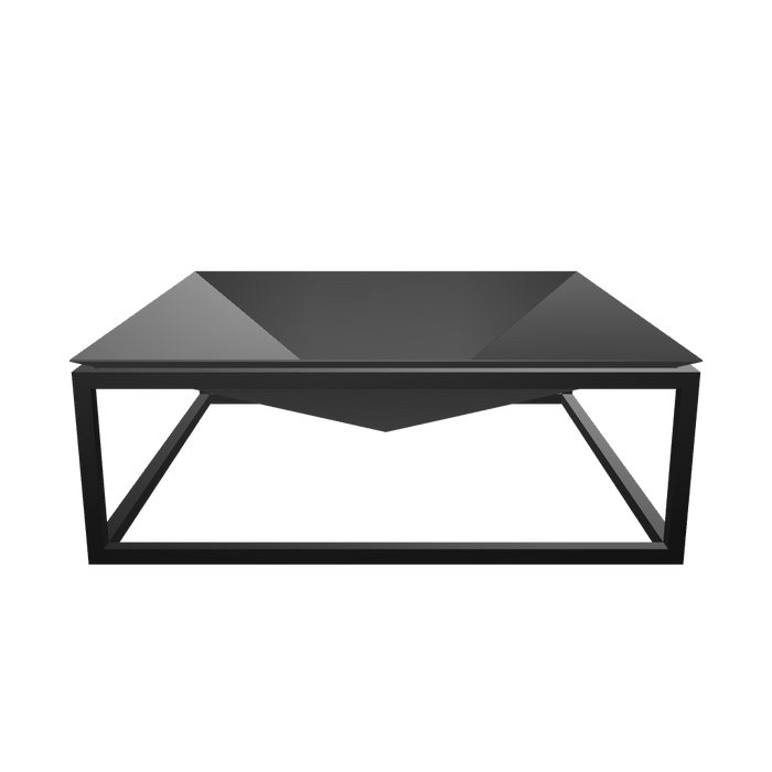Ember Fire Pit featuring sleek lines and durable metal build, designed for modern outdoor use, on white background.

