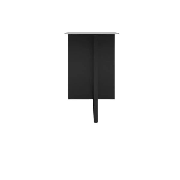 Lola Side Table with playful sculptural curves and smooth powder-coated finish, presented on a white background.

